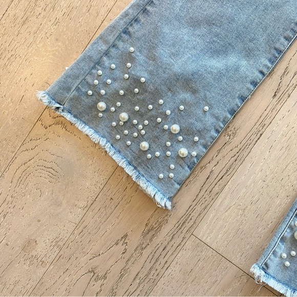 Joseph Ribkoff Pearl Embellished Jeans - Picture 4 of 12